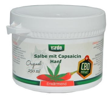 Ointment, capsaicin, hemp, other extracts, 250ml, for pain, swelling legs, nerve pain, neuropathy, improves blood circulation, eliminates inflammation Herbagarten